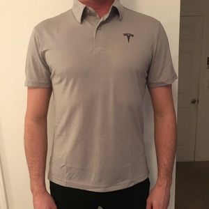 Gray Tesla polo